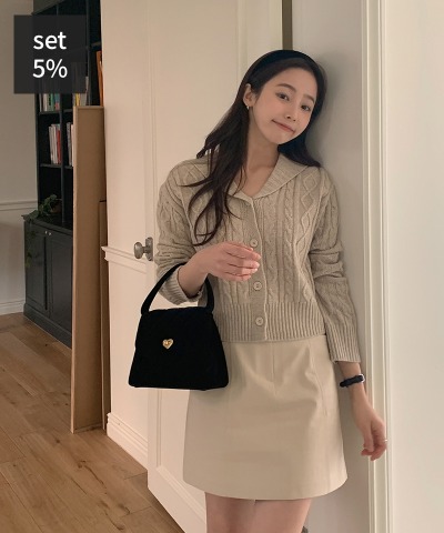 Lovely Twisted 开衫（45% 羊毛）+ Rize 棉质迷你裙 女装购物中心DALTT